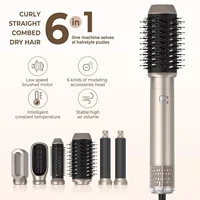 6 in 1 High-speed hot air brush Multi-function hair styler Quick drying hair with automatic curling iron Negative ion hair dryer 1