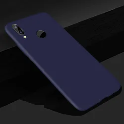 Premium Soft Silicone Matte Case - Full Protection for Huawei Honor 8C (6.26) (Blue)