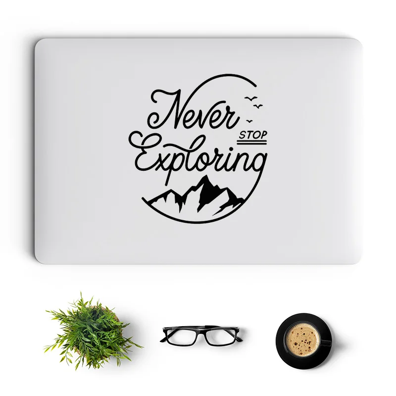 Citazione Di Ispirazione Adesivo Per Laptop In Vinile Per Macbook 12 13 15 Pollici Hp Dell Acer Asus Lenovo Chromebook Samsung Msi Notebook Decalcoman