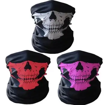 1Pc Outdoor Sports Warmth Riding Mask Halloween Multi-function Hood Variety Skull Seamless Turban Magic Turban Riding Mask