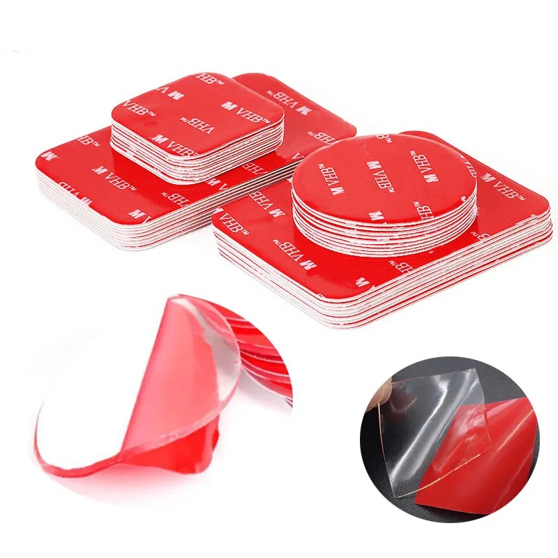 

20PCS Transparent Acrylic Office Double-sided Tape Strong Self-adhesive Waterproof Traceless High Temperature Resistant