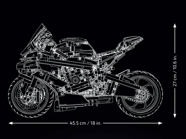M MENBIS Bricks Motorcycle Super racing moto Building blocks Model Mini Sets City Rc Motorbike MOC Toys For Kids Children Boys 6