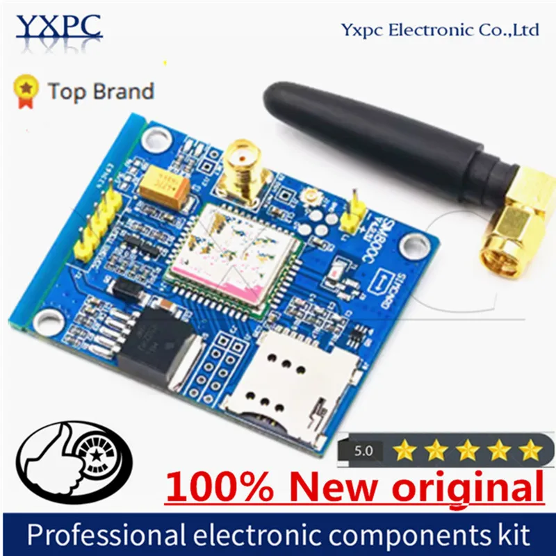 Модуль SIM800C, база GSM GPRS SMS, поддержка bluetooth TTS DTMF, макетная плата