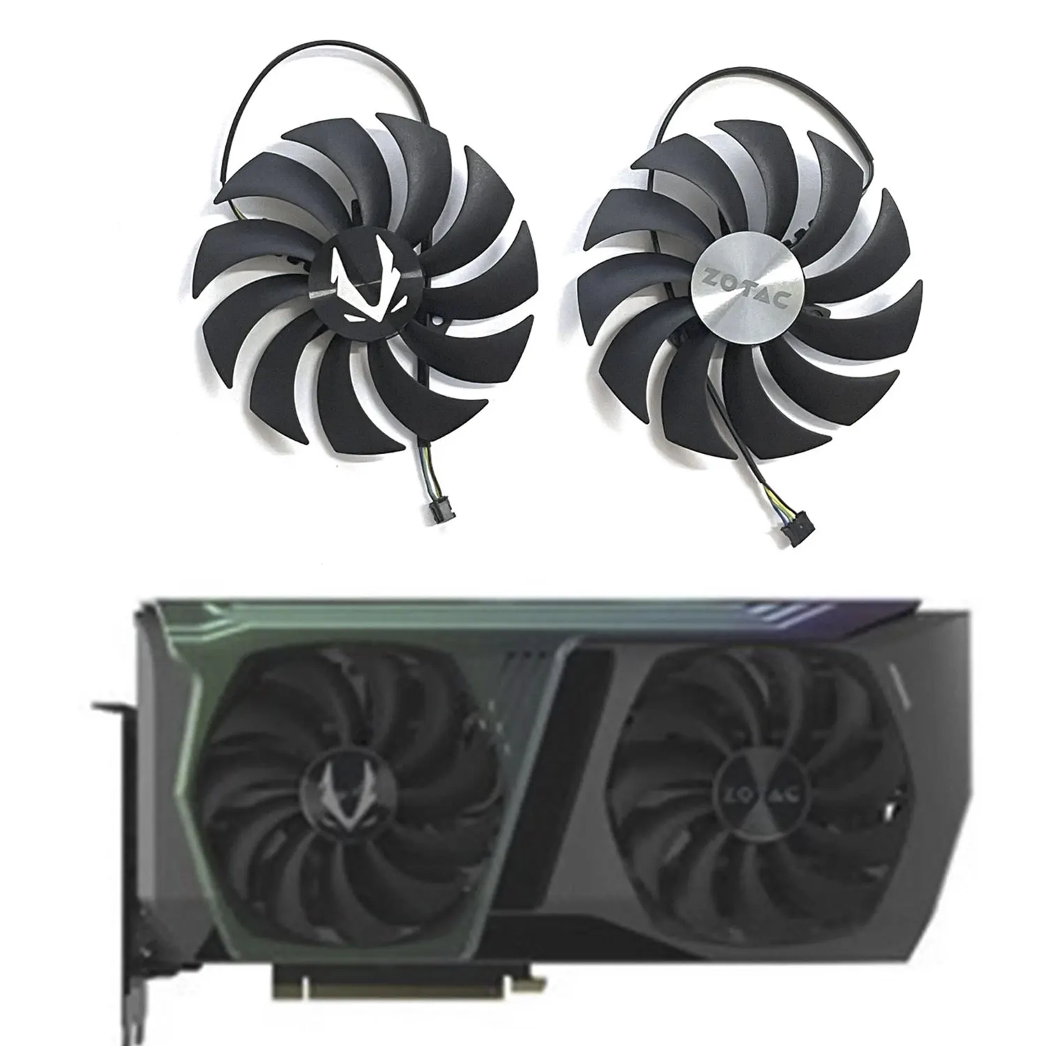 Nuova Ventola Holo Gpu Da 100Mm A 4Pin Muslimex Rtx Da 3070 Amp, Per Ventola Di Raffreddamento Della Scheda Video Holo Da Gioco Zotac Geforce Rtx Da 3