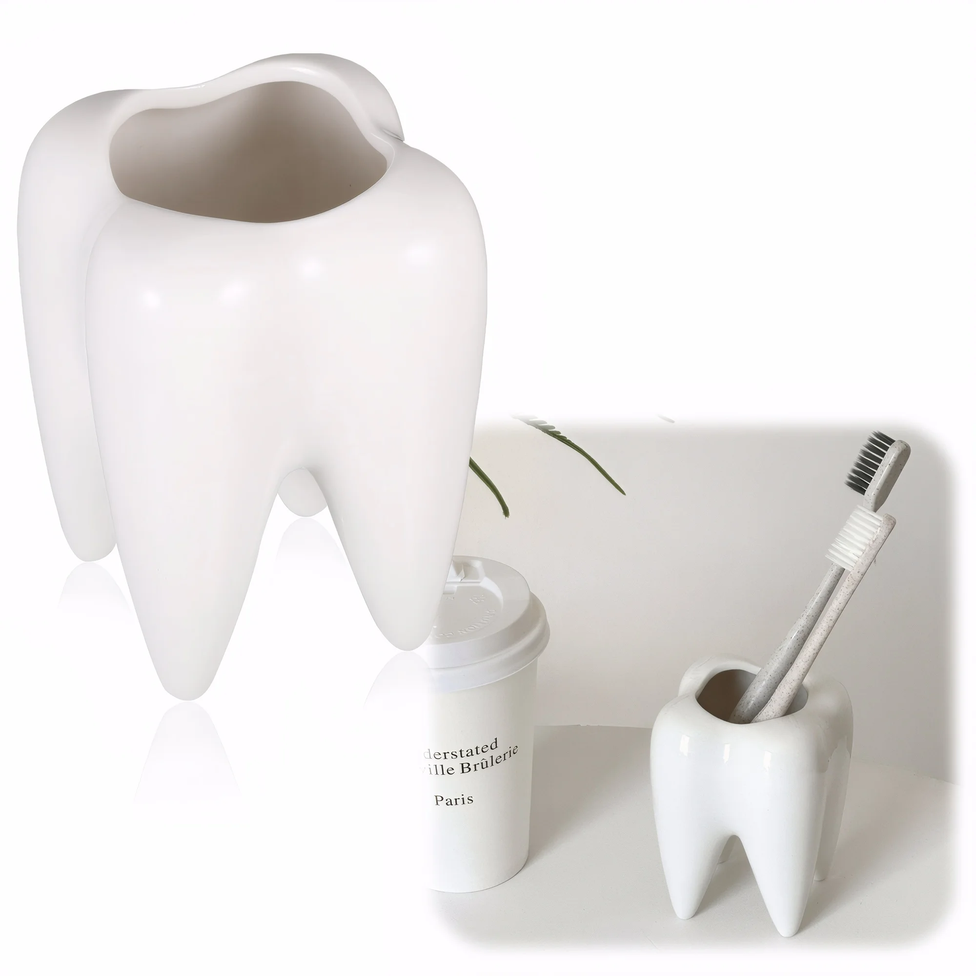 Toothbrushes In Style With Tooth Shaped Pencil Holder Tooth Shaped Toothbrush Holder Toothbrush Cup