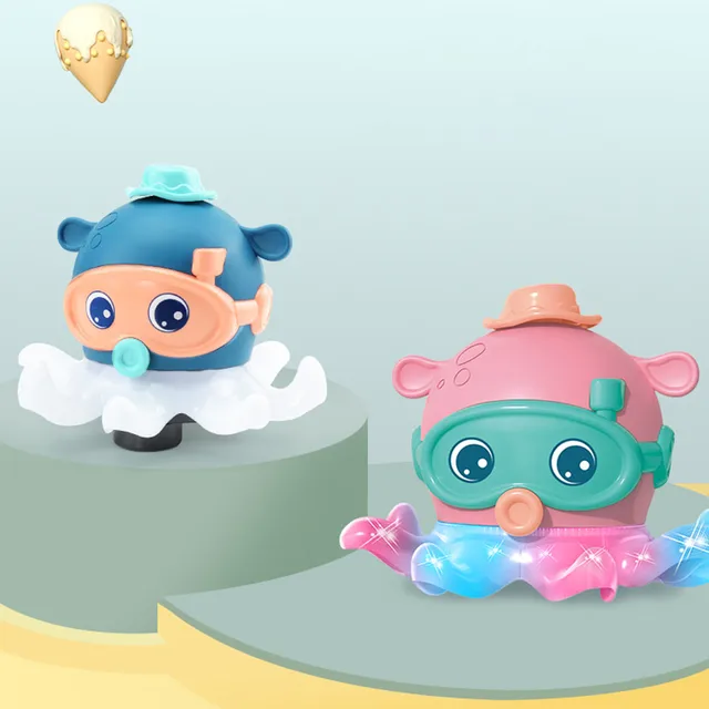 Infant Crawling Toys Electronic Crawling Octopus Baby Toys With Music And Light Up Educational Moving Toy Obstacle Avoidance 2