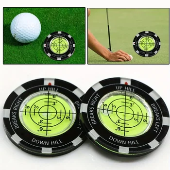 Golf Putt Ball Marker High Precision Round Green Reader Golfing Putting Aid Golf Slope Putting Reader 1PC JJ024 1