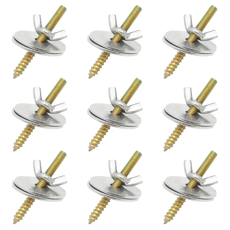 Nut Screw Mount Kits Screws Cage Nuts Hamster Bird Screw Wing Kitspringboard Supplies Breeding Accessories Box Fixing Parrot Bolts Pet Fastenersstand