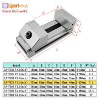 3.5 inch, Fast Moving CNC Vise Machine Vise, Premium Precision Grinding Vise, Hardened Surfaces,Liport-PMA,Taiwan Original 2