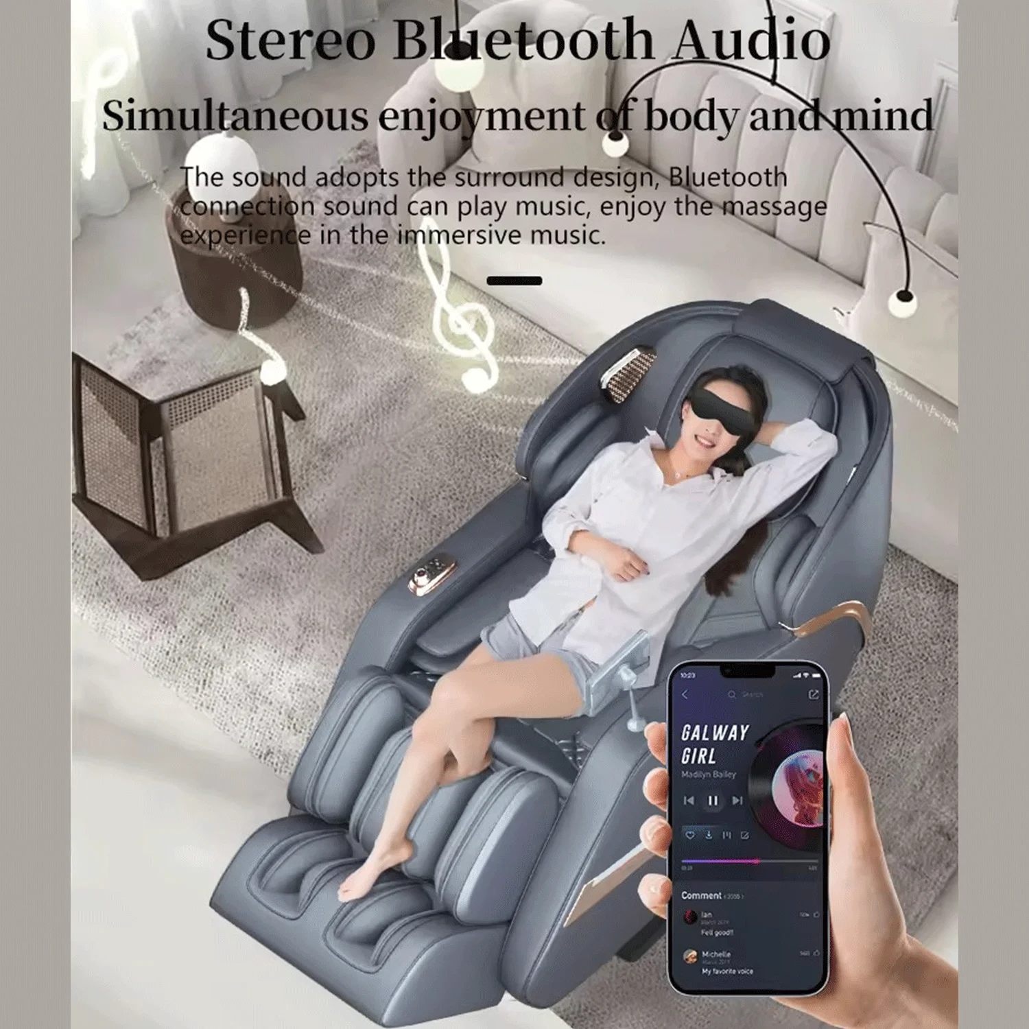 Massage Chair 3D with Zero Gravity Full Body Knead Shiatsu SL Track Thai Stretching Massage Chair Relaxing Chairs Waist massage 5