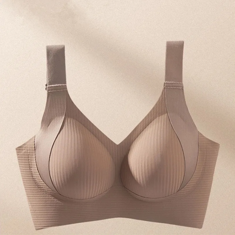Large Size High-quality Traceless Women's Underwear Without Steel Rings Gathering To Show Small Breathable Sports Women's Bra 5