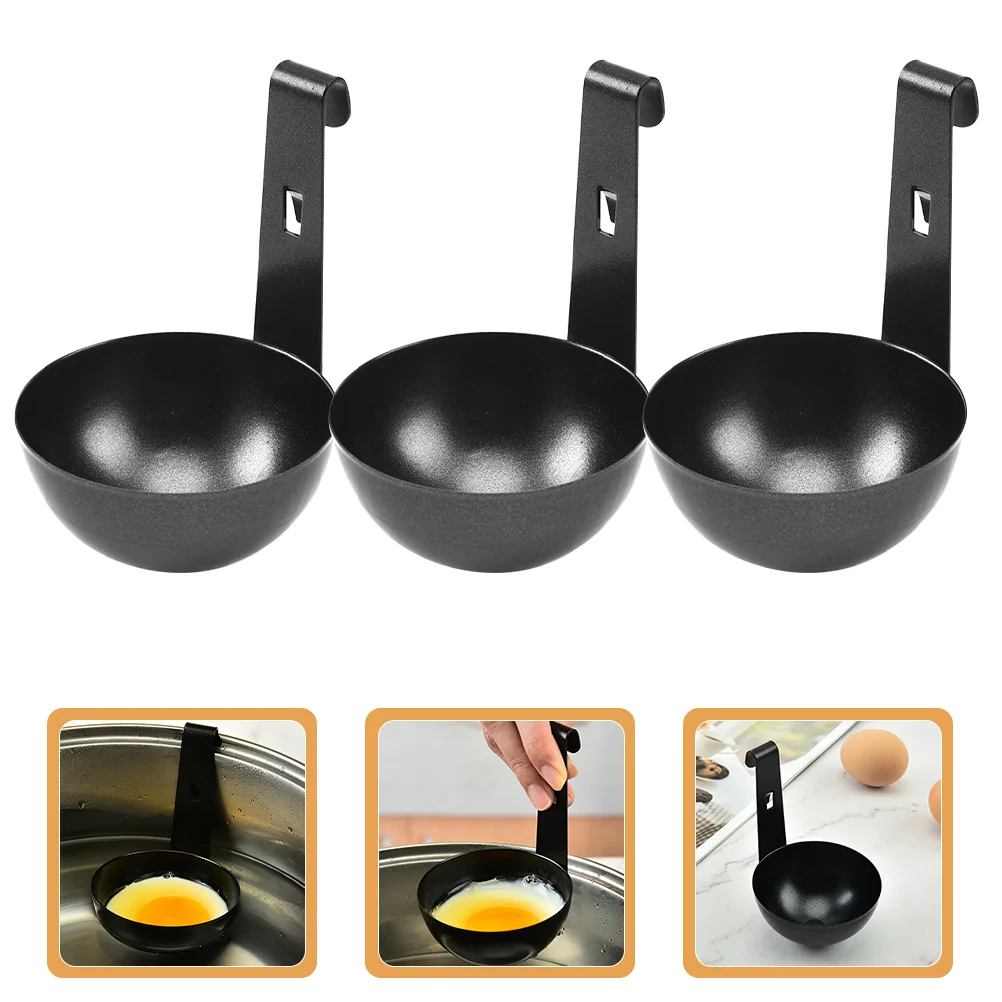 

Stainless Steel Egg Cooker Poacher Boiled Shaper for Frying Pan Breakfast Griddle