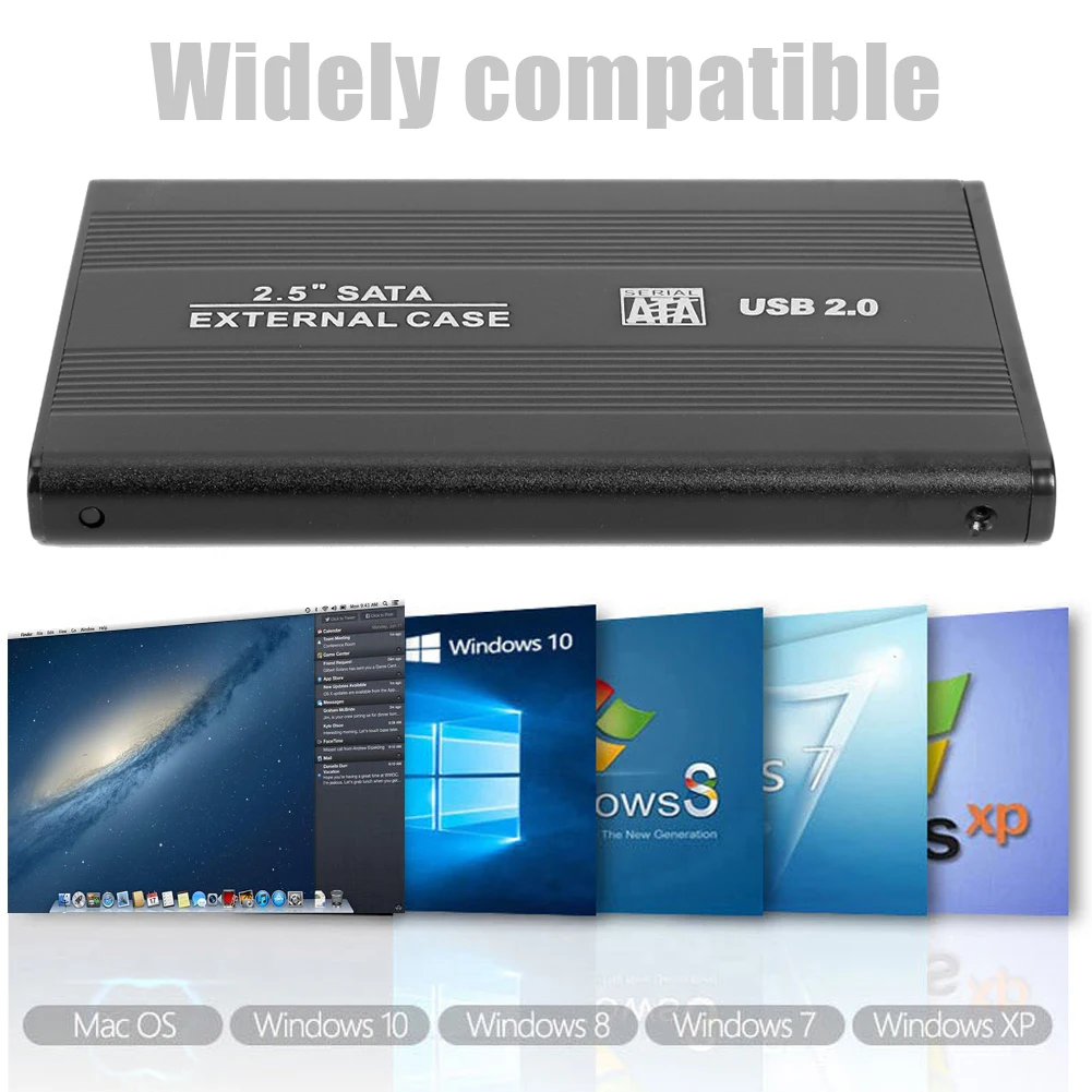 2.5 ġ USB 2.0 SATA HDD ̽,  480Mbps SSD ϵ ̺ Ŭ,  ָ Ʈ ϵ ũ ڽ