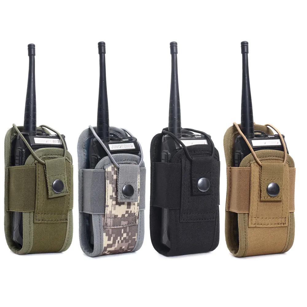 

1000D Tactical Molle Radio Walkie Talkie Pouch Waist Bag Holder Pocket Portable Interphone Holster Carry Bag for Hunting Camping