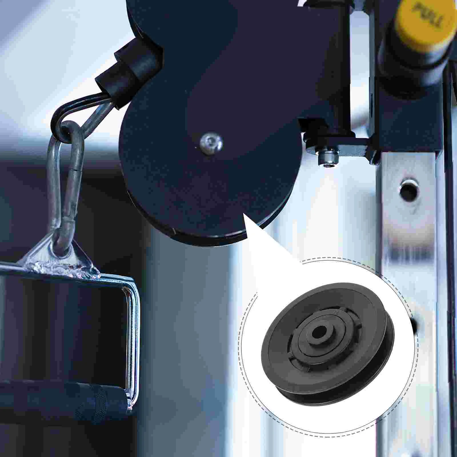 

Universal Bearing Pulley Wheel Wearproof Abration Pulley Cover for Gym Parts Replacement Fitness Accessories 90mm