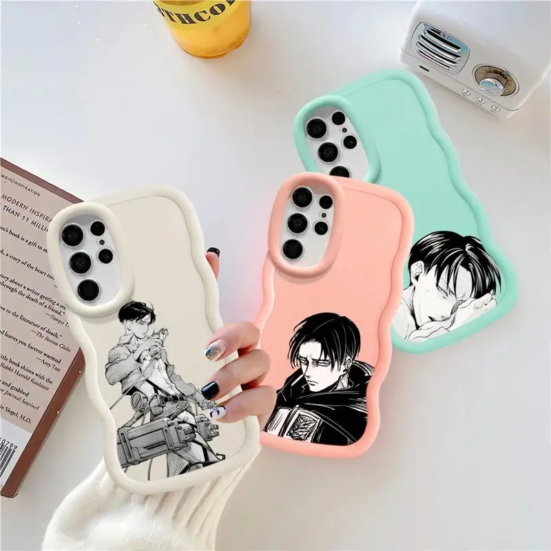 Чехол для телефона Levi-Attack On Titan для Samsung Galaxy S24 S22 Ultra S23 S21 S20 FE, жесткий матовый защитный чехол