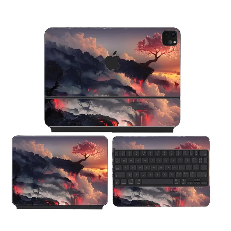 Anti Impressões Digitais Adesivos de Decalque de Vinil Impermeável Pele para Magic Keyboard Folio Ipad Pro 11 12.9 10.9 2023 2023 2023 - Imagem 3