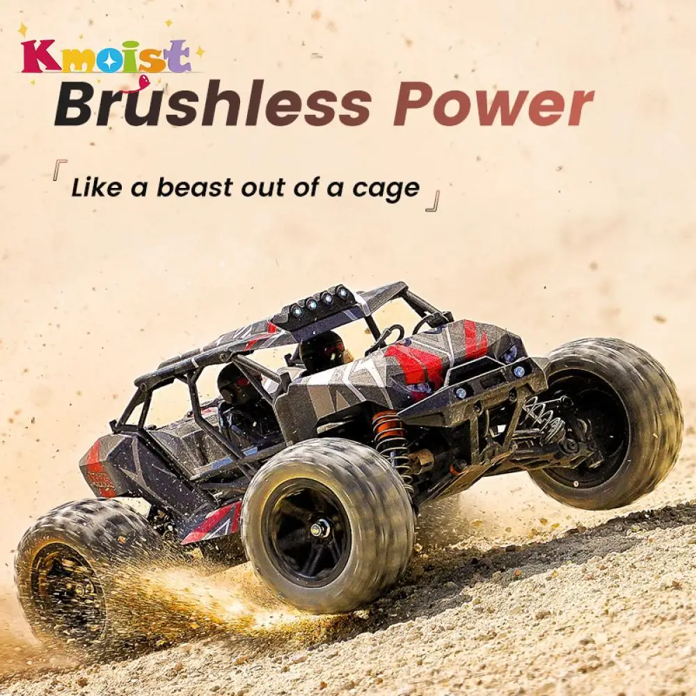 Радиоуправляемый автомобиль Kmoist 1/14 4WD 2.4G с дистанционным управлением Высокоскоростной велосипед для бездорожья из мет...
