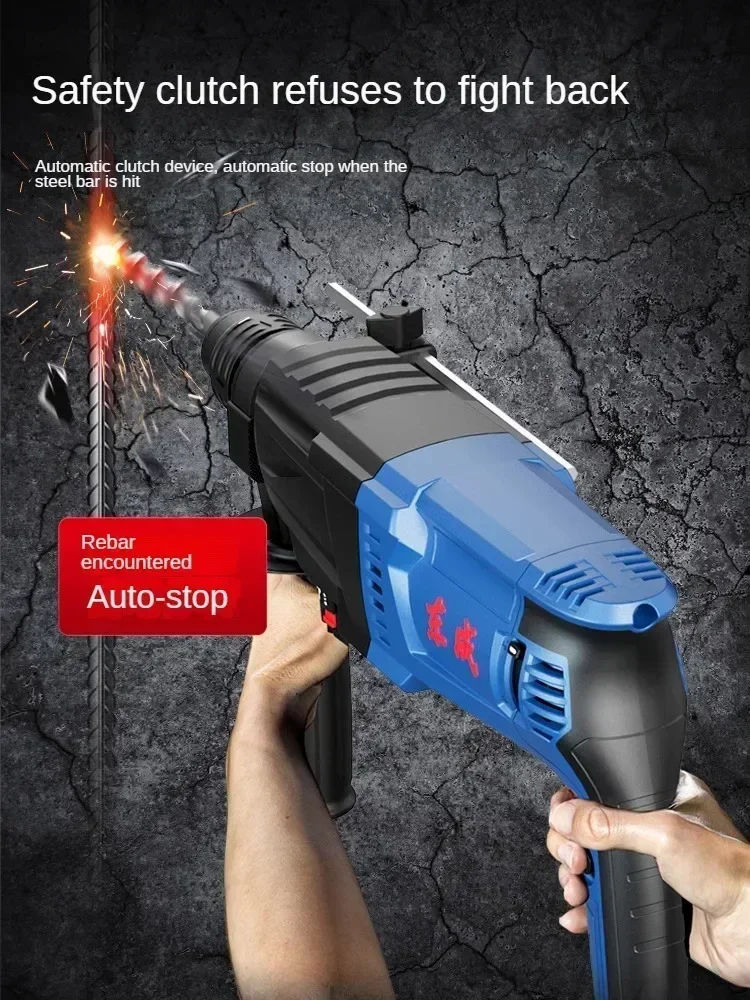 220V Powerful Electric Hammer Drill for Concrete with High Impact Power and Lightweight Design - Official Store 2