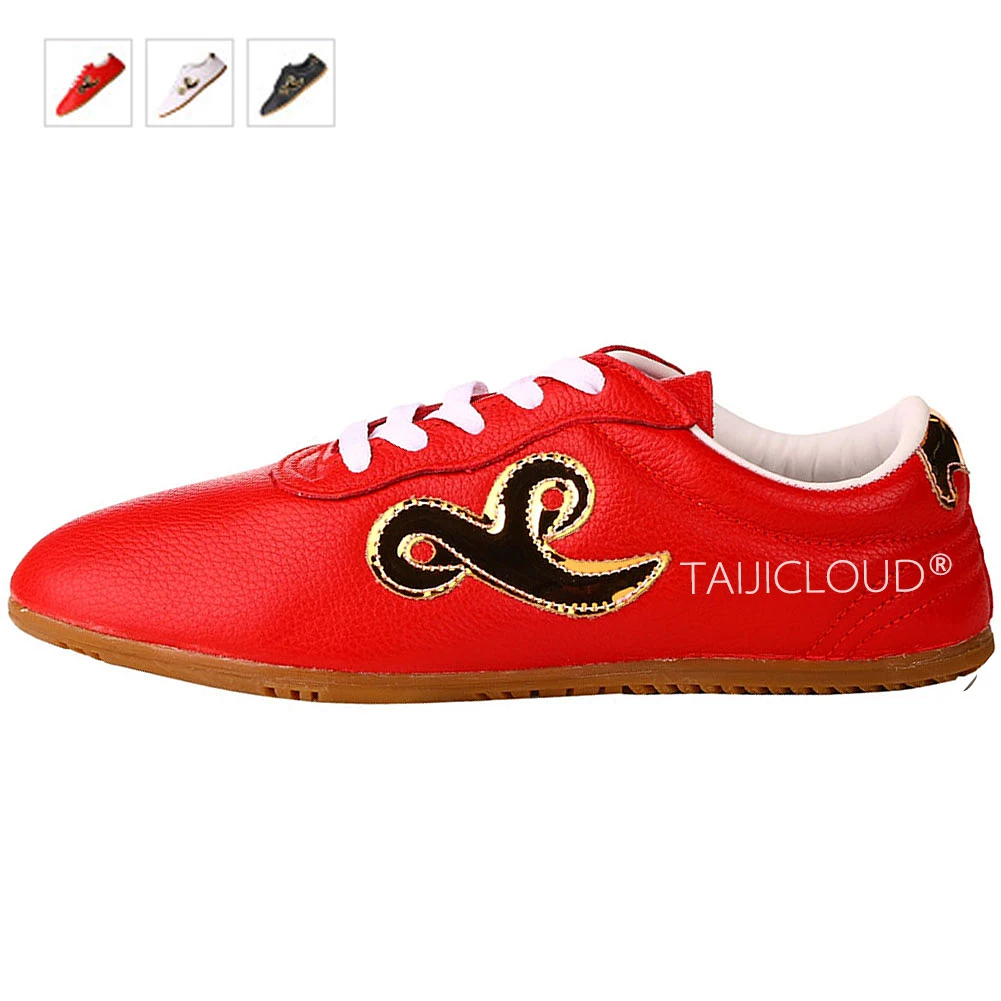 Martial arts shoes with ultra-light soles, made of top-grain cowhide, suitable for training, performances, and competitions