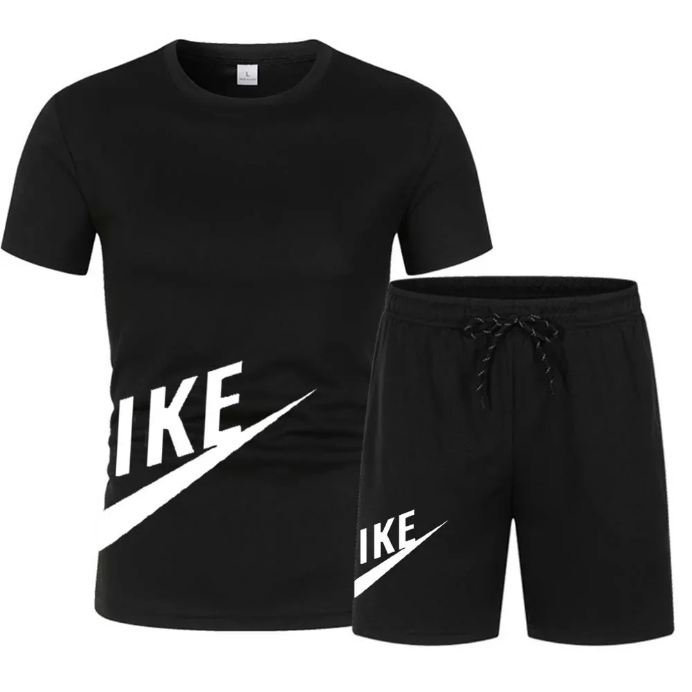 

T-shirt à manches courtes et short de sport pour hommes, survêtement coréen, vêtements décontractés, ensembles de joggeurs, mode