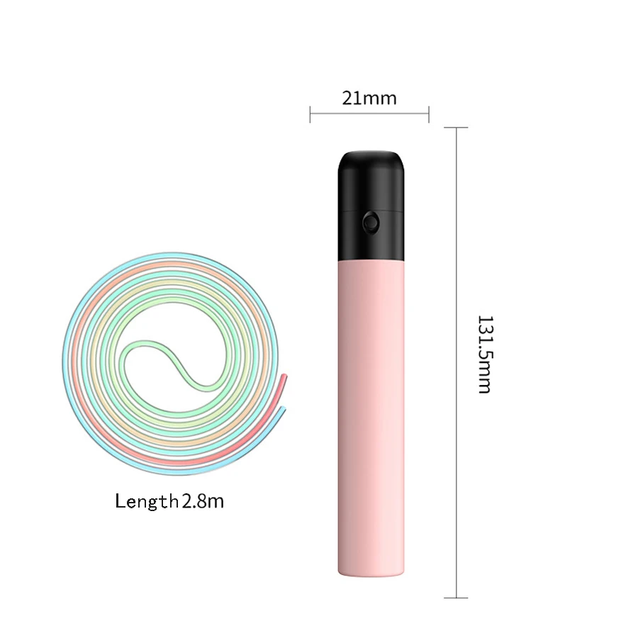 7 Colors in One Glowing LED Rainbow Jumping Rope for Kids and Adult Light Up Exercise Luminous Adjustable Skipping Ropes,jump rope