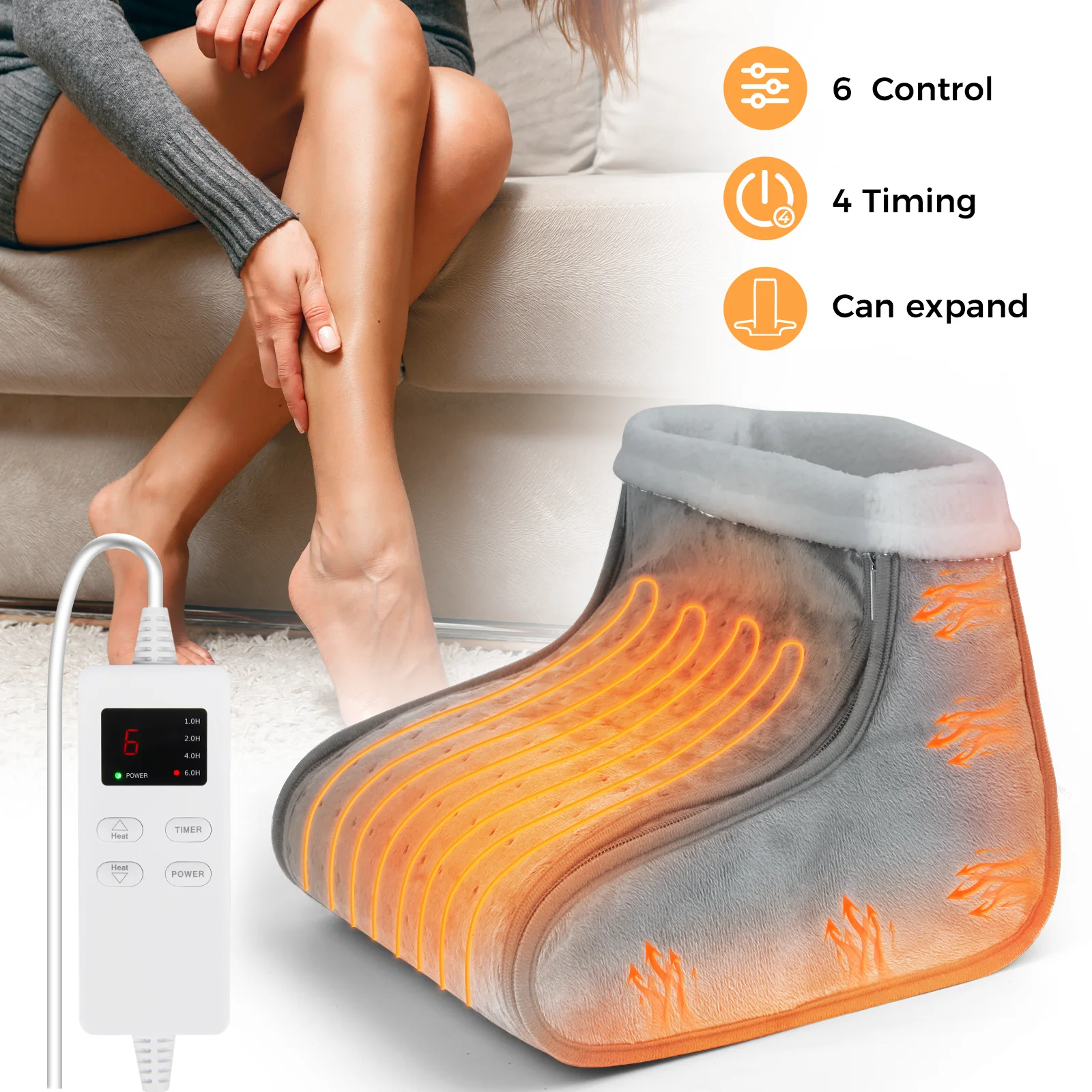Portable Heating Foot Pad Winter Foot Warm Pads Foot Heater Foot Stove ...