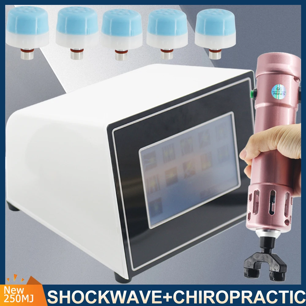 

250MJ Shock Wave Chiropractic Gun For ED Treatment Shoulder Pain Relief Body Relaxation Shockwave Therapy Machine Massager 2024