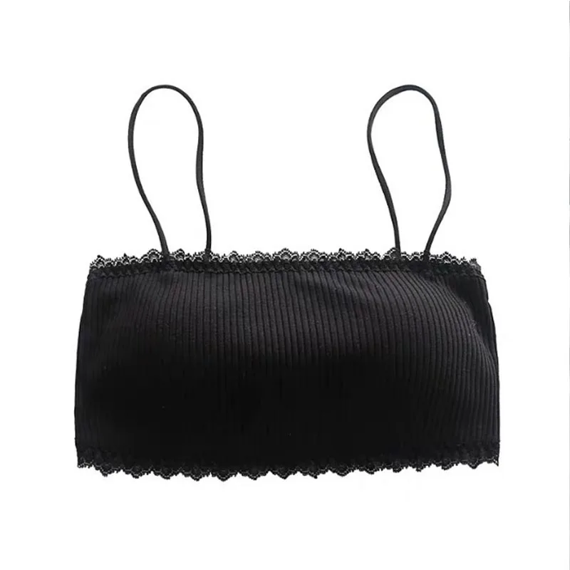 Women lingerie bra lace camisole tops Women's Cotton Bra Female Tube Top Bra Suspender Underwear Tank Top Seamless Comfort Sport Lace Tops