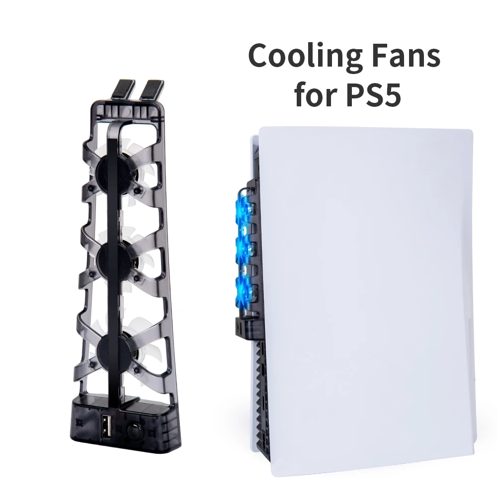 

For PS5 Cooling Fan PS5 Console Cooler Fans with LED Indicator for Sony Playstation 5 Console Cooling Cooler