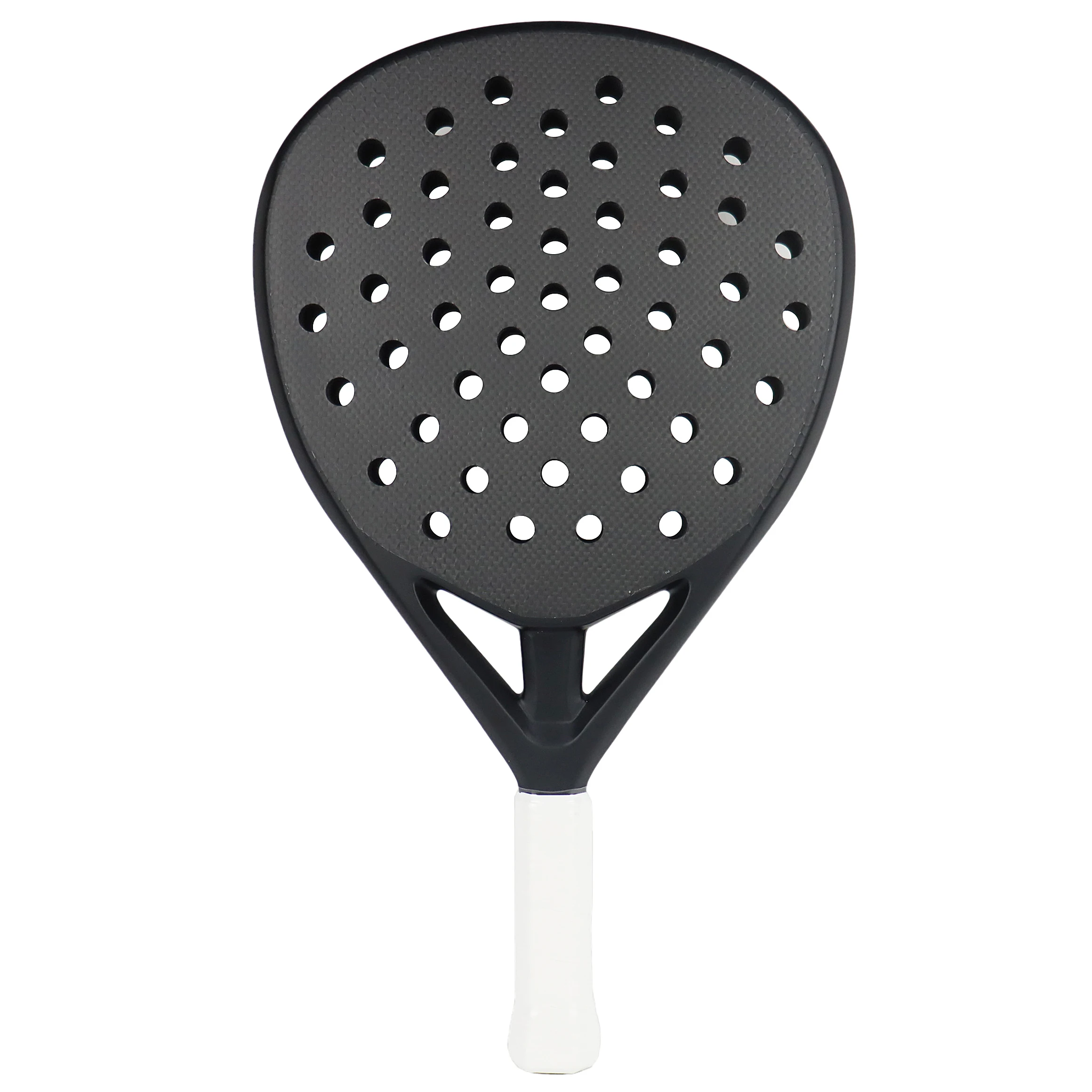 AMASPORT Black Padel Racket Full/3K/12K/18K/Kevlar Carbon Fiber Surface EVA Memory Core Paleta De Padel with Air Dynamic Throat