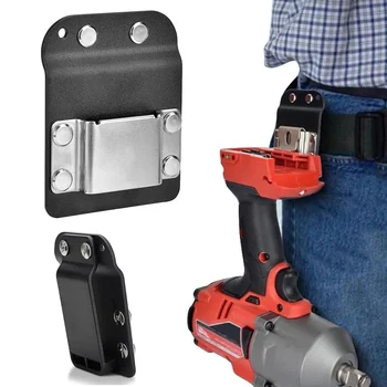 Stainless Steel&Rubber Belt Clamp,Clip-On Tool Holder for Impact,Hand Drills,Tape Measures,Nailer or Any Tools with Hanger Clip 1