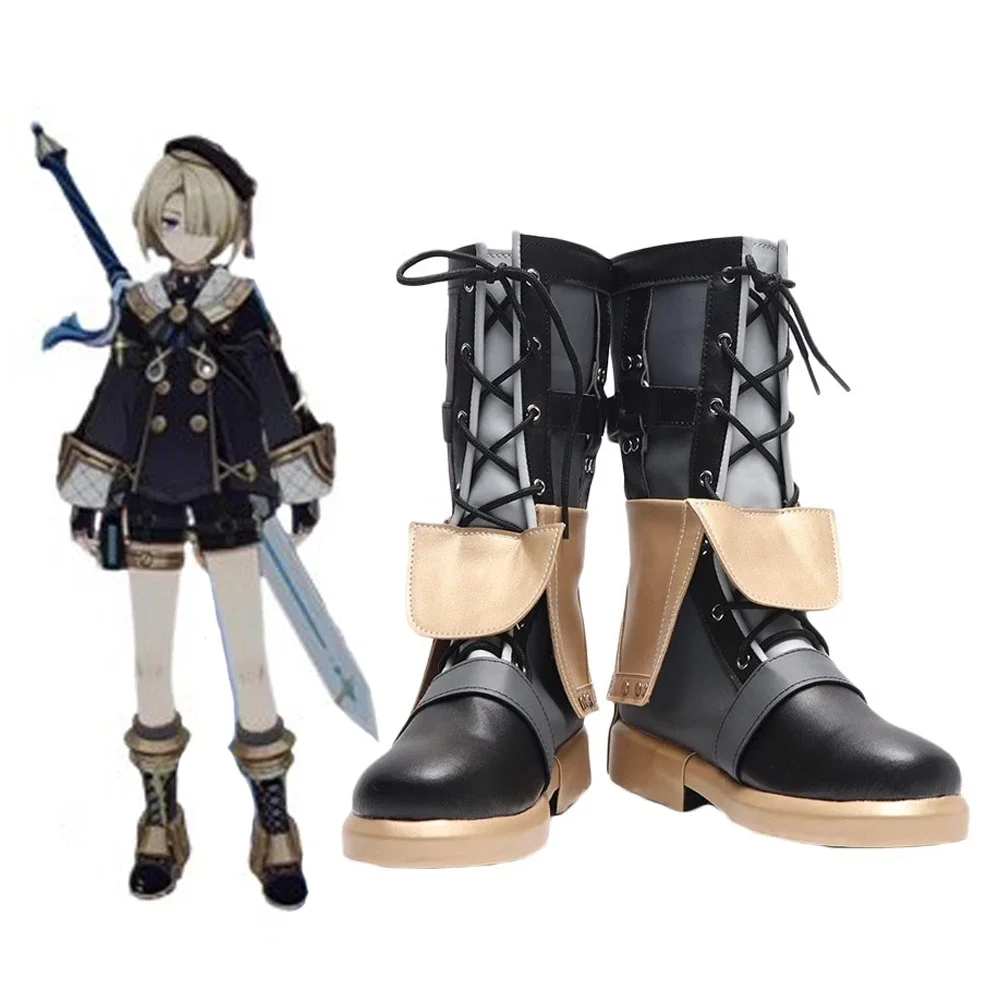 Genshin Impact Freminet Cosplay Shoes/Boots for Adults (Unofficial)