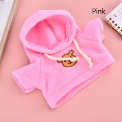 Plush Doll Accessories: Mini Backpack & Hoodie Overall Set (Pink)