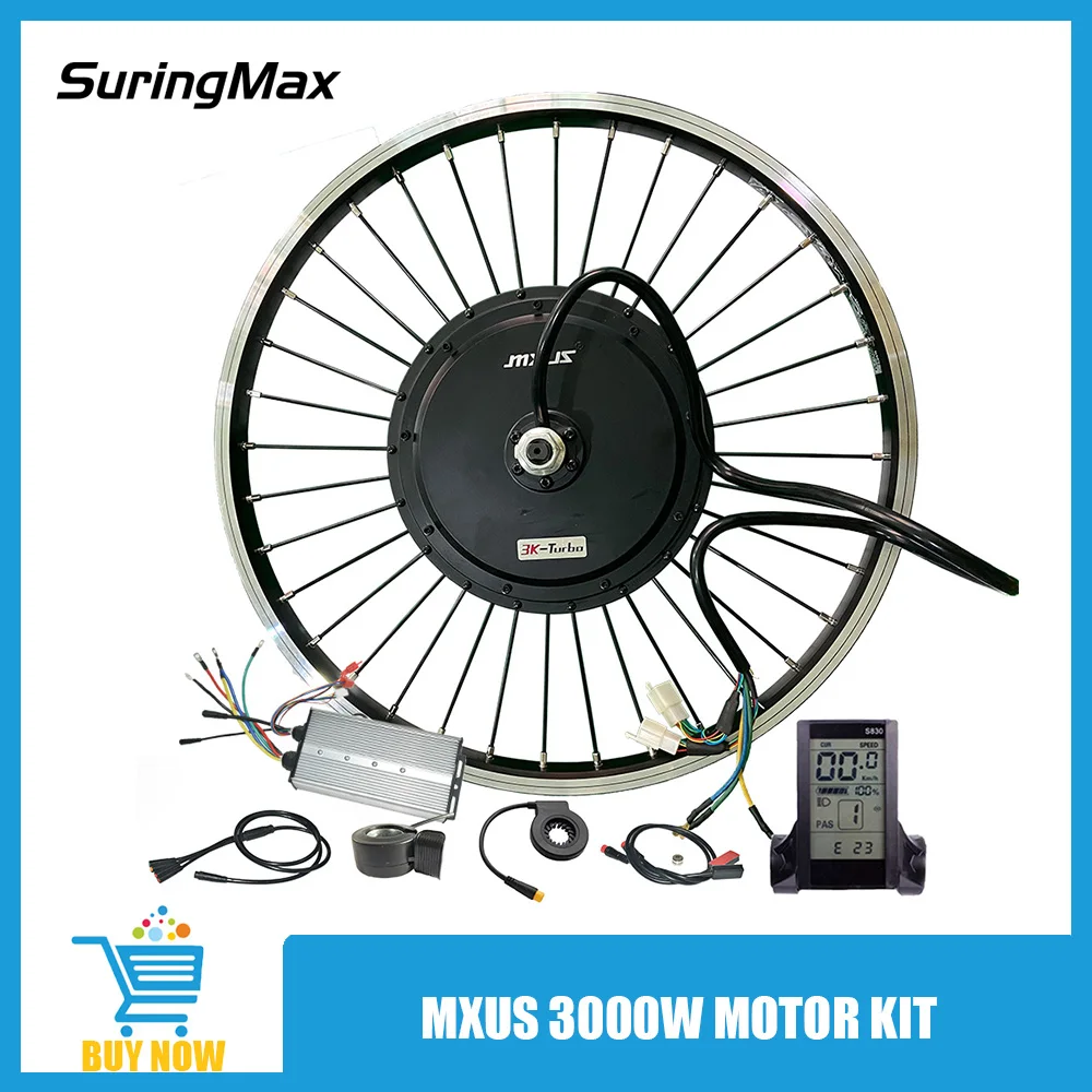 MXUS-Hub Motor Kit for Electric Bike, Bicycle Wheel, Rear Drive, Conversion, 20 ", 24", 26 ", 45H, 135mm, 72V, 80A, 100A