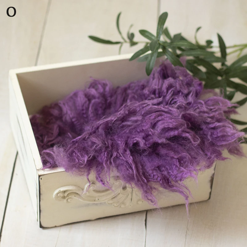 High Quality Wool Blanket Newborn Baby Photography Backdrop Soft  100% Wool Mat Basket Filler Photo Props Accessories 6