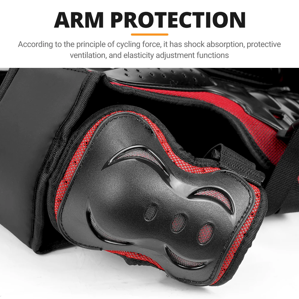 Kid's Motorcycle Armor Vest Protection Motocross Body Armor Jacket Protective Armors Riding Kneepads Elbowpads Moto Full