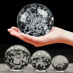 Elegant Glass Sphere Crystal Bubble Ornament - 50mm (Clear)