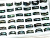 Wholesale 10 /20/50/100 pcs  8mm Band Abalone Shell 316L Stainless Steel Man Women Ring Fashion Jewelry 2
