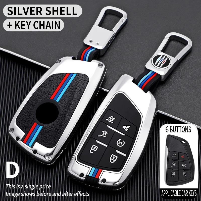 Portachiavi per auto portachiavi in lega per Chevrolet Tahoe peribano per GMC Yukon per Buick ENVISION S Plus wayir 2020 2021 6 pulsanti - S4689efa6d62f4be2b2daa4e4ea052f0el