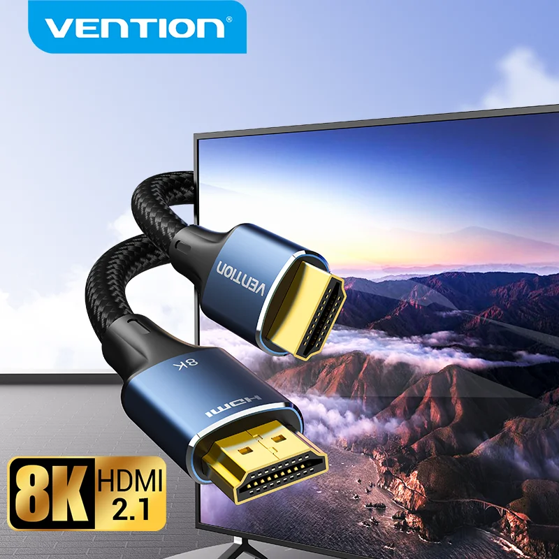 Vention 8K HDMI Cable 4K 120Hz 48Gbps for USB C HUB PS5 TV Box