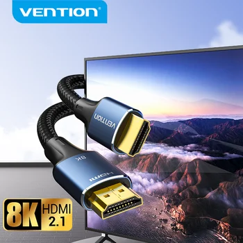 Vention 8K HDMI 2.1 케이블 4K 120Hz 48Gbps USB C 허브 PS5 TV 박스 Dolby Atmos HDR10 + HDMI 분배기 Swictch 디지털 HDMI 케이블