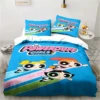 Anime Powerpuff Cute Grils Cartoon Bedding Set Duvet Cover Bed Set Quilt Cover Pillowcase Comforter king Queen Size Boys Adult 3