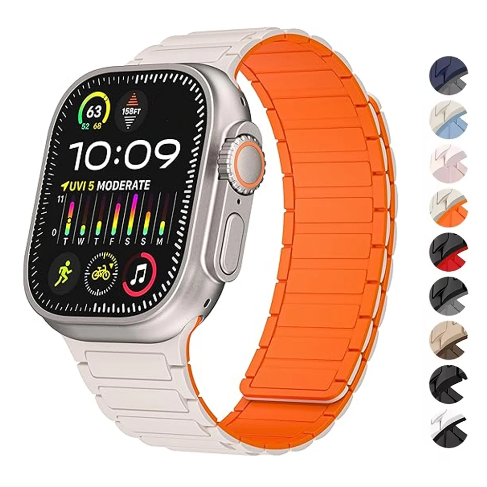 Magnetic Silicone Link Bracelet