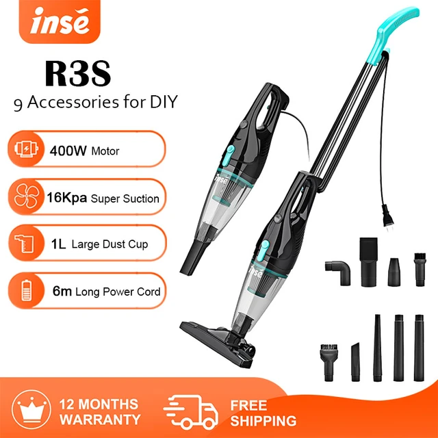 Inse-aspiradora De Mano Con Cable R3s, Potente Succión, Motor De 400w,  Multiusos, 3 En 1 - Aspiradoras - AliExpress