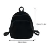 Casual Corduroy Mini Backpack Cross-body Bag Solid Color School Bags Soft Bag Purses and Handbags Simple Female Commuter Handbag 6