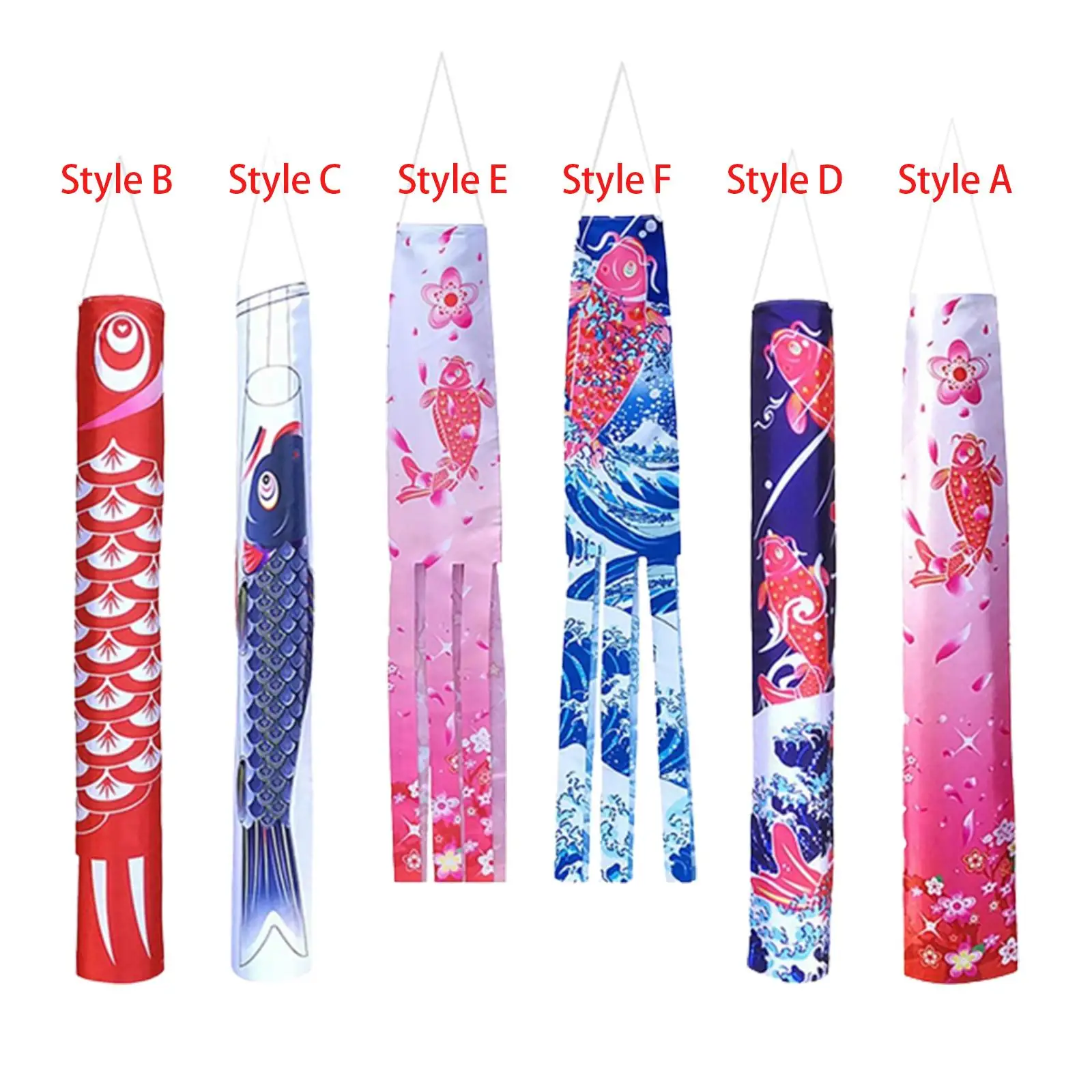 Giapponese Carp Windsock Panno Durevole 140Cm Garden Fish Flags Streamer Fish Flags Kite For Tree Home Garden Sushi Bar Front Party