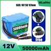 Nwe Portable Super 12V Battery Rechargeable Lithium Ion Battery Pack Capacity DC 12.6v10Ah CCTV Cam Monitor+Charger 20Ah-50Ah 1