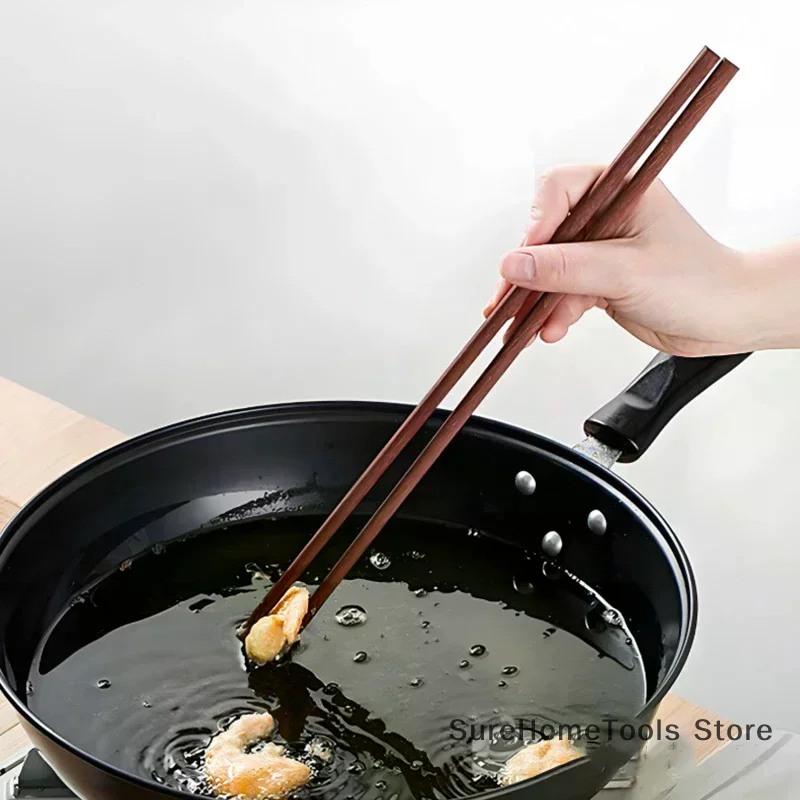 Extended Wooden Chopsticks, Noodle Chopsticks, Rice Noodle Hot Pot Long Chopsticks 32cm 42cm Long, Wooden Chopsticks