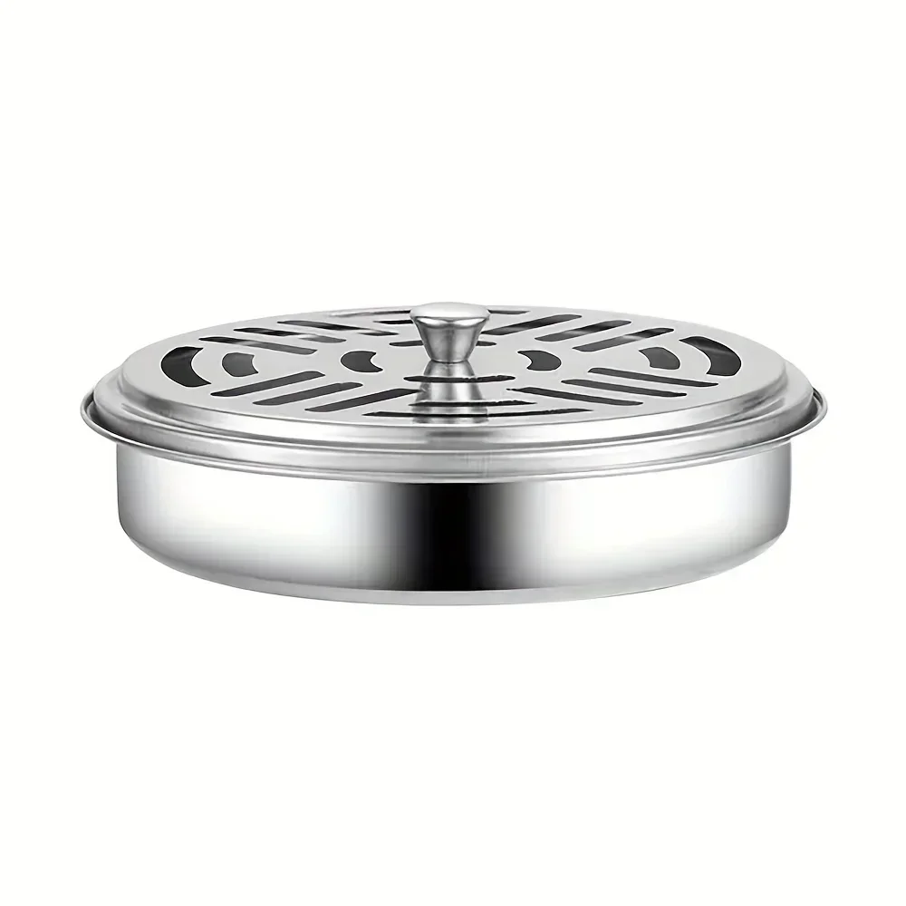 1PC Incense Holder, Mosquito Coil Tray Holder For Household With Lid, Outdoor Mosquito Coil Box, For Living Room And Bedroom